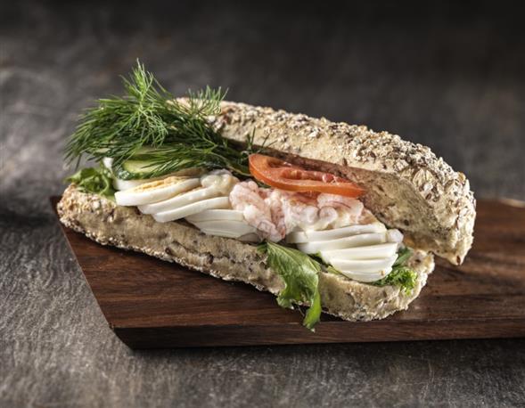 Sandwich i bageren flutes