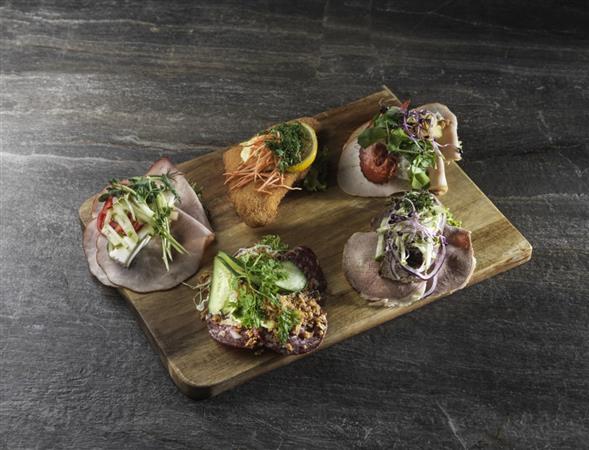 Håndmadder m. 1 skive pålæg